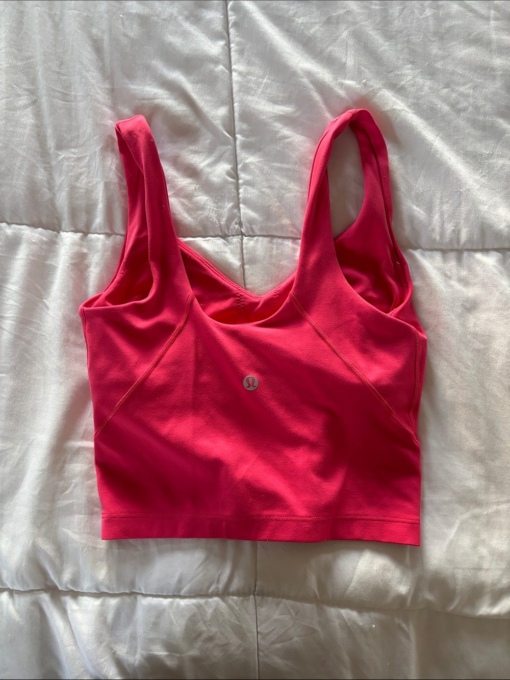 lululemon Align Bright Pink Supportive Crop Tank